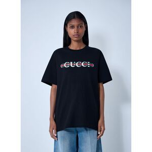 Gucci Women Logo Motif T-Shirt